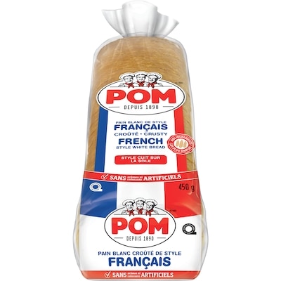 POM Pain blanc croûté de style français 450 g, 0,89 $/100g