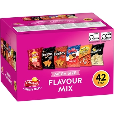 Frito-lay Variety Pack Flavour Mix 1116 g, $1.88/100g