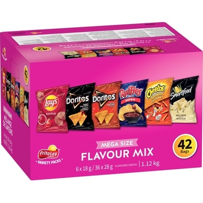Frito-lay Variety Pack Flavour Mix 1116 g, $1.79/100g
