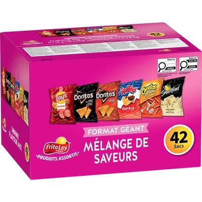 Frito-Lay Emballage de produits assortis Mélange de saveurs 1116 g, 1,79 $/100g