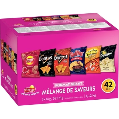 Frito-Lay Emballage de produits assortis Mélange de saveurs 1116 g, 1,79 $/100g