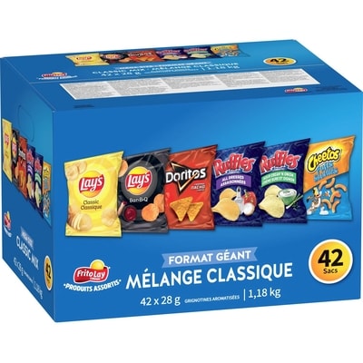 Frito-Lay Emballage de produits assortis Mélange classique 1176 g, 1,70 $/100g