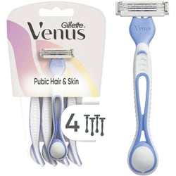 Women's Disposable Razors for Pubic Hair and Skin, 4ct