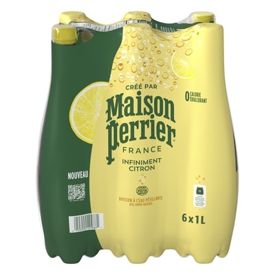 Maison Perrier Boisson à l’eau pétillante Infiniment Citron 6x1.0 l, 0,23 $/100ml