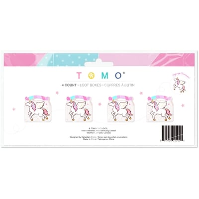 Tomo Boîtes à butin licorne 4 pièces 4 ea, 0,75 $/1ch