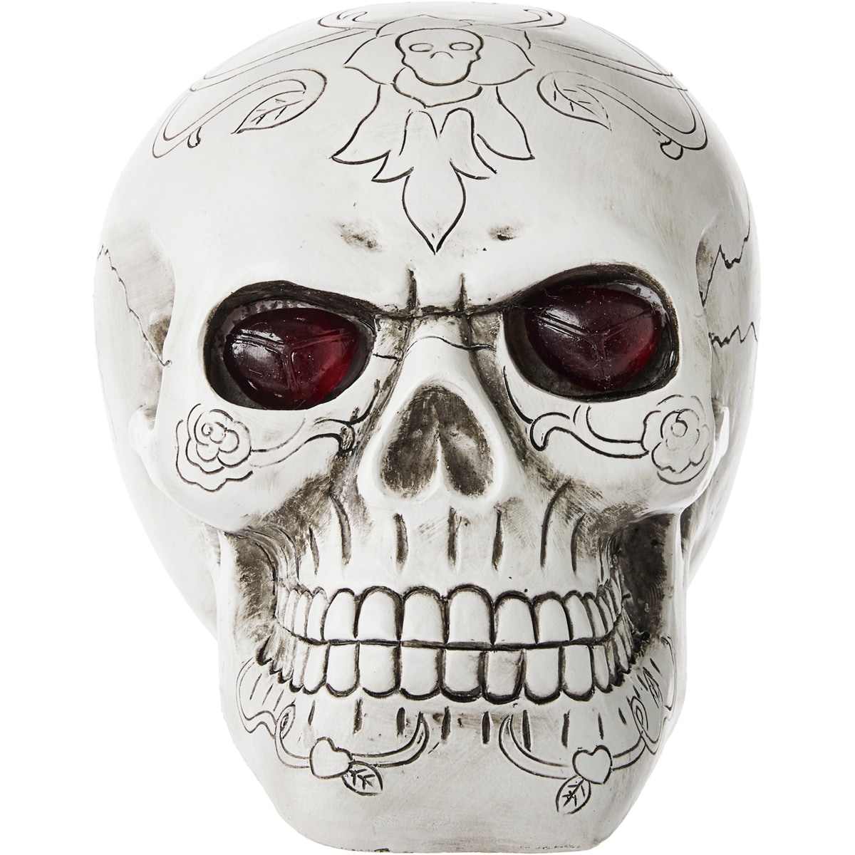 null Décoration illuminée en tête de mort – motif botanique 1 ea, 15,00 $/1ch