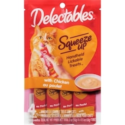 Hartz Squeeze Up Handheld Lickable Treat For Cats With Chicken 1 ea, $3.29/1ea