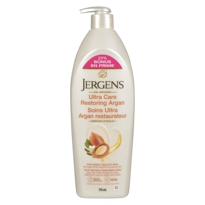 Jergens 24 Hour Moisturizer Ultra Care Restoring Argan 775 ml, $1.55/100ml