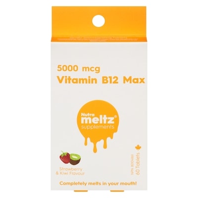 Nutrametlz Vitamiin B12 Max 5000 mcg 60 ea, $0.42/1ea