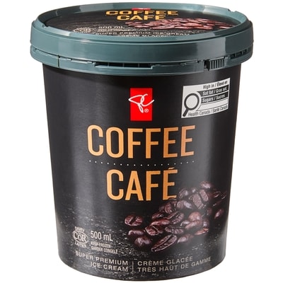 PC Black Label Coffee Ice Cream 500 ml, $0.90/100ml