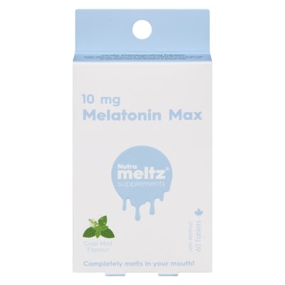 Nutrametlz Melatonin Max Cool Mint Flavour 10 Mg 60 ea, $0.33/1ea