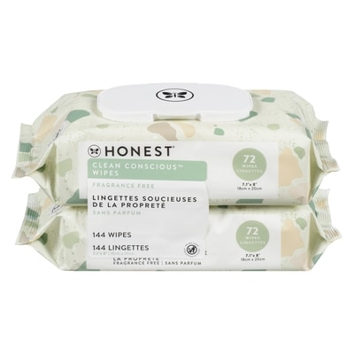 The Honest Company Clean Conscious Wipes Sensitive Fragrance Free 144 ea, $0.15/1ea