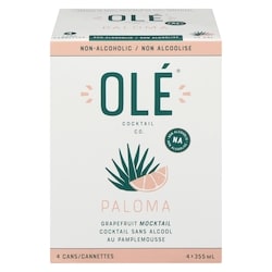 Ole Cocktail sans alcool au pamplemousse paloma 4x355.0 ml, 0,84 $/100ml