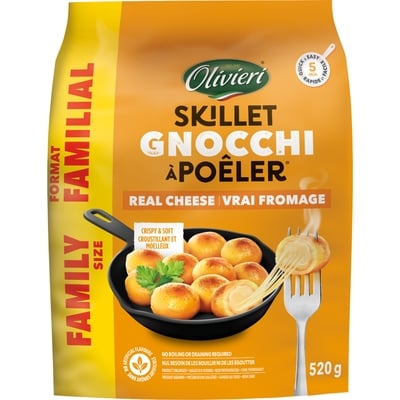 Olivieri Gnocchi à la poêle au fromage, format familial 520 g, 1,73 $/100g