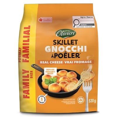 Olivieri Gnocchi à la poêle au fromage, format familial 520 g, 2,31 $/100g