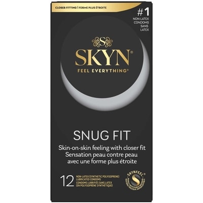 Skyn Synthetic Polyisoprene Lubricated Condoms Snug Fit Ultra Soft, Closer Feel 12 ea, $1.00/1ea