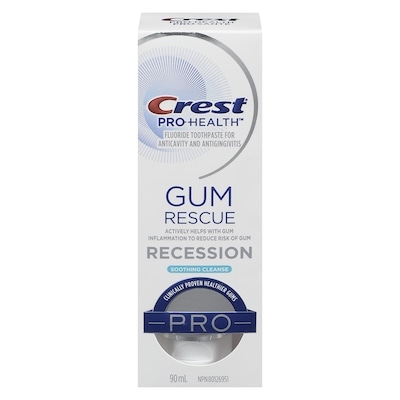 Crest Pro-Health Gum Rescue Toothpaste- Anticavity, Antibacterial Flouride Toothpaste, Clinically Proven Healthier Gums. 90 ml, $8.33/100ml