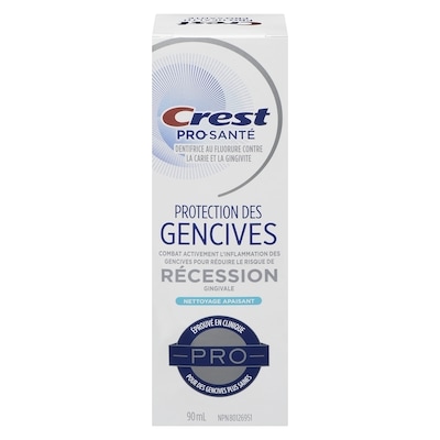 Crest Dentifrice Pro-Santé Protection des gencives, 90 mL – Anticarie, dentifrice au fluorure antibactérien, éprouvé en clinique pour des gencives plus saines. 90 ml, 9,43 $/100ml