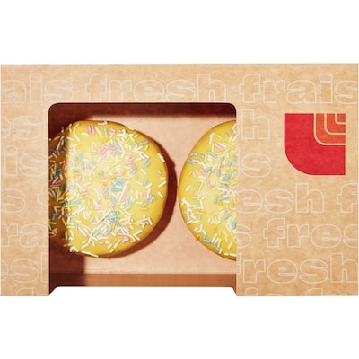 null Lemon Filled Sprinkle Donuts, 2 Pack 214 g, $1.77/100g