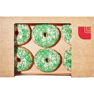 null Green Sprinkle Ring Donuts, 6 Pack 459 g, $1.74/100g