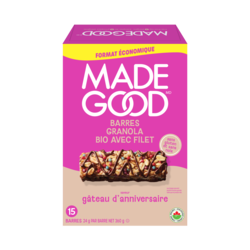 Made Good Barres granola filet de chocolat saveur gâteau d'anniversaire 360 g, 3,01 $/100g
