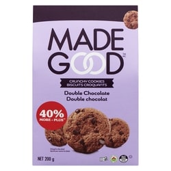 Made Good Cookies Double Chocolate 200 g, $3.00/100g