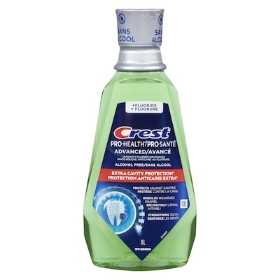 Crest Pro-Health Advanced Maximum Cavity Protection Mouthwash - Mild Mint - 1L 1 l, $1.20/100ml