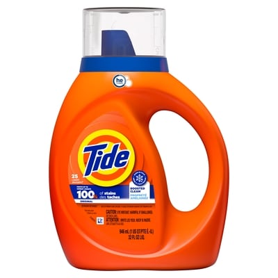 Tide Détergent à lessive liquide, parfum Original, 25 brassées 1 l, 0,50 $/100ml