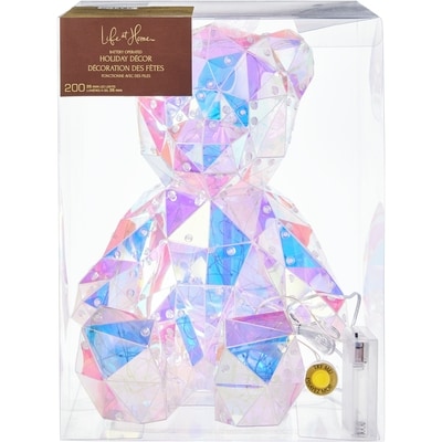 Life at Home Décoration d’ourson en peluche irisé 1 ea, 39,00 $/1ch