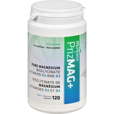 Itl Health Prizmag+ Pure Magnesium Bisglycinate +Vitamins K2 And D3 120 ea, $0.25/1ea