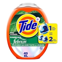 Tide Capsules de détergent à lessive Power PODS Plus 45 ea, 0,44 $/1ch