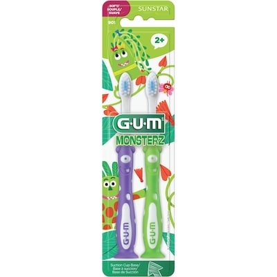 GUM Monsterz® Kids 2+ Soft Pqt Double 2 ea, 1,25 $/1ch