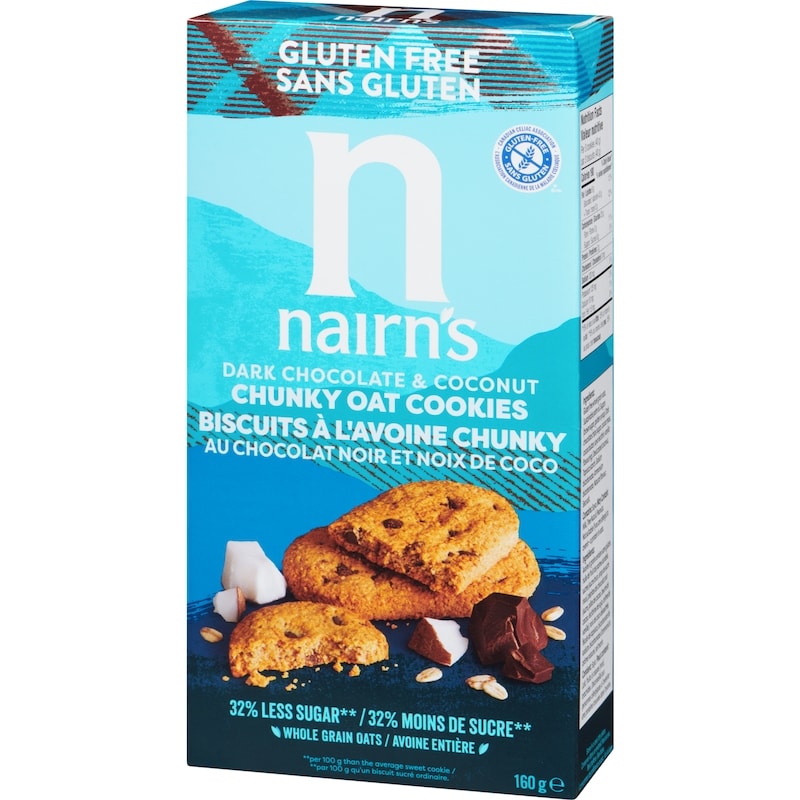 Gluten Free Chunky Oat Cookies Dark Chocolate & Coconut