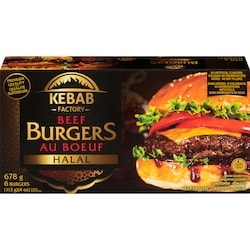 Kebab Factory Burgers au boeuf halal 678 g, 1,77 $/100g