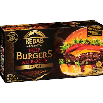 Burgers au boeuf halal