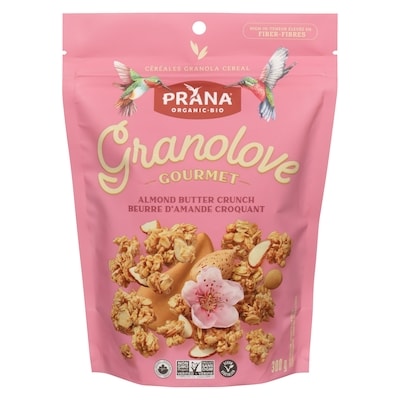 Prana Céréales granola granolove gourmet beurre d'amande croquant 300 g, 2,00 $/100g