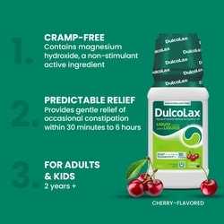 Dulcolax Liquid, Fast Acting Laxative, Cherry - 354 ml | Zehrs