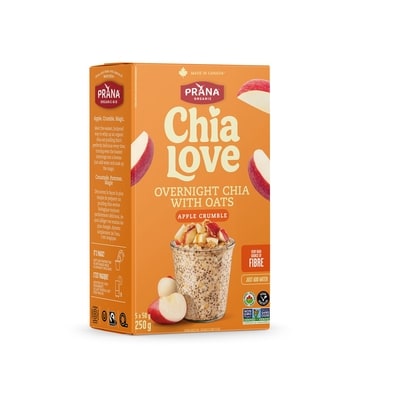 Prana Chialove - Overnight Chia Oats Apple Crumble 250 g, $3.00/100g