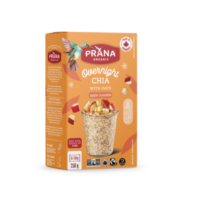 Prana Overnight Chia - Apple Crumble 250 g, $3.20/100g