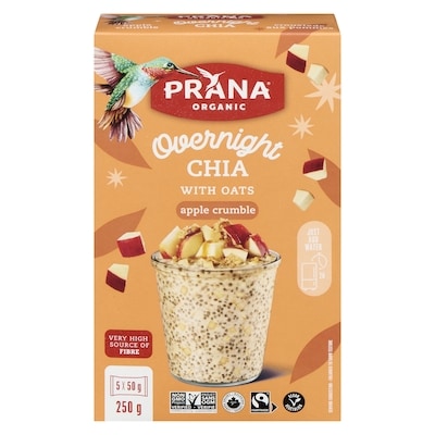 Prana Chia With Oats Overnight Apple Crumble 250 g, $3.20/100g