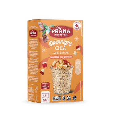 Prana Chia au frigo - Crumble aux pommes 250 g, 3,00 $/100g