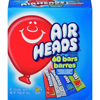 Airheads Candy Assorted Flavours 60 ea, $0.20/1ea