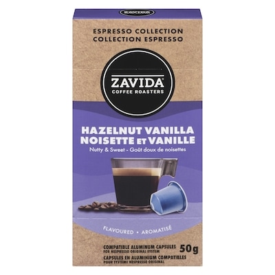 Zavida Espresso Collection Capsule Hazelnut Vanilla 50 g, $17.98/100g