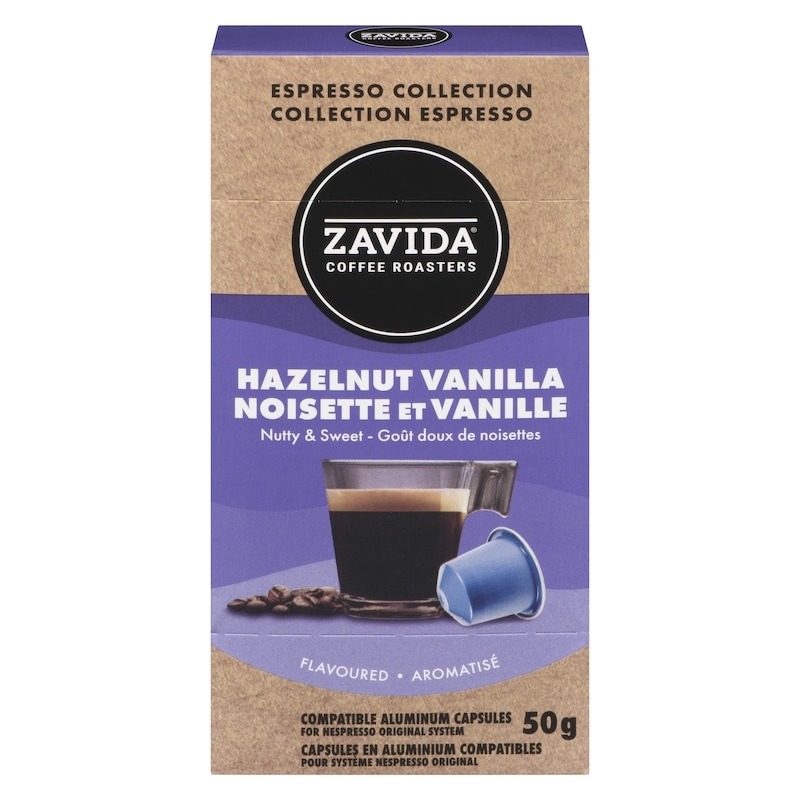 Zavida Espresso Collection Capsule Hazelnut Vanilla - 50 g