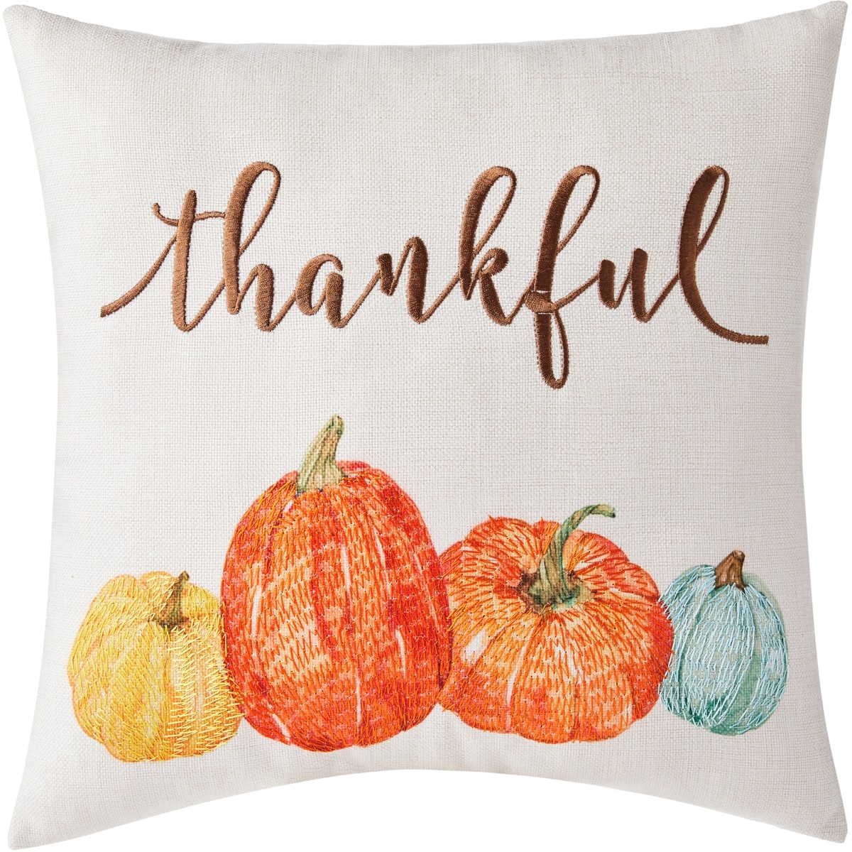 null Coussin brodé – Thankful 1 ea, 11,50 $/1ch