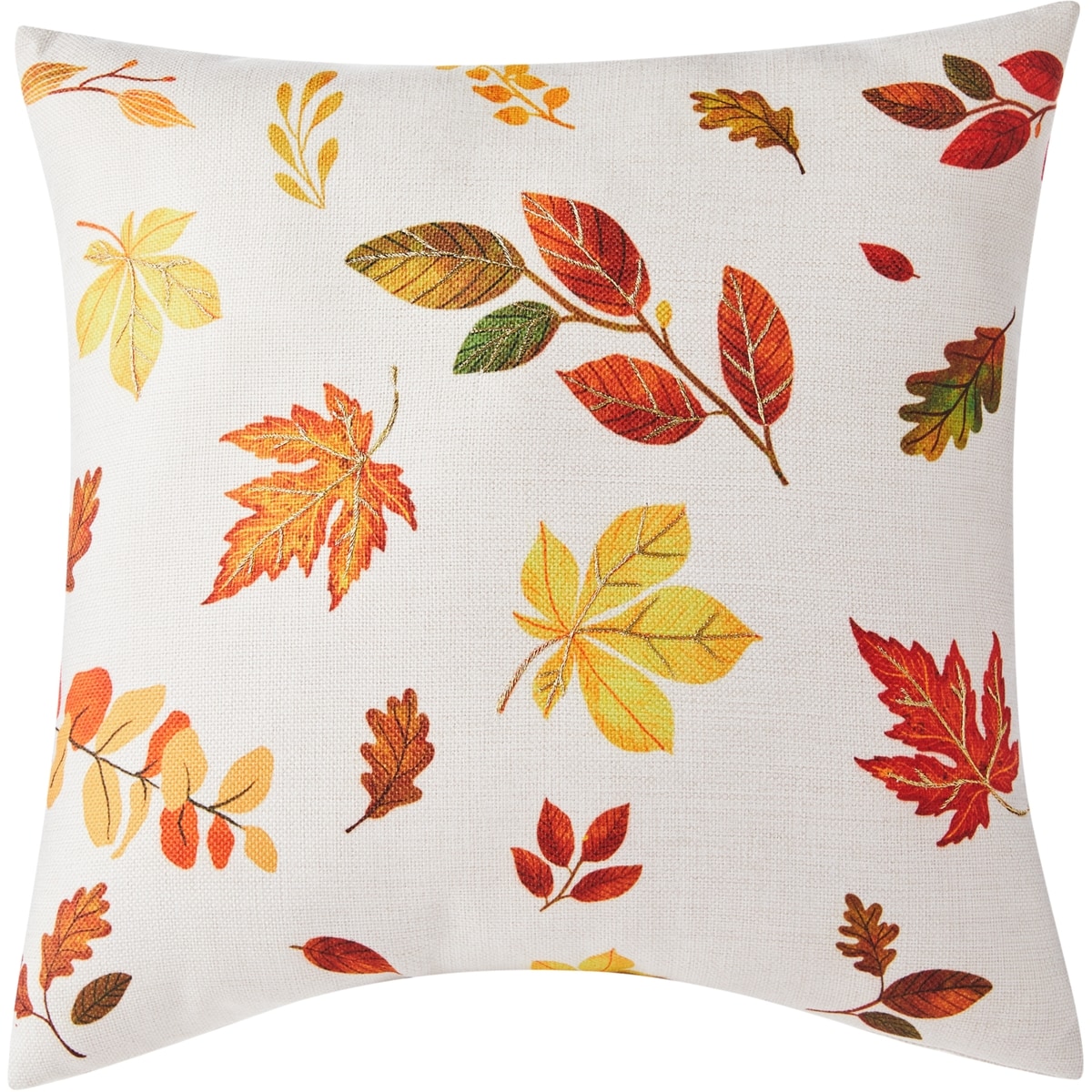 null Coussin brodé – feuilles 1 ea, 11,50 $/1ch