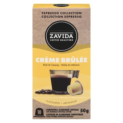 Zavida Collection Espresso Capsule Crème brûlée 50 g, 17,98 $/100g