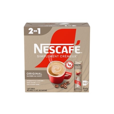 Nestlé Le café instantané Simplement crémeux en sachets individuels contient 144 g, 5,56 $/100g