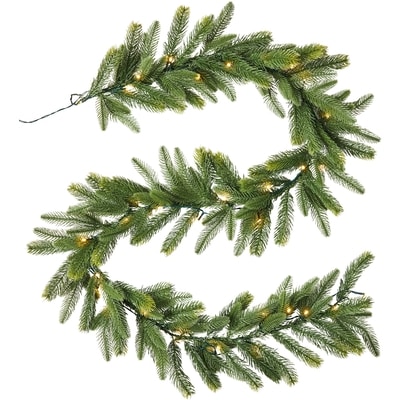 Light Up Pine Holiday Garland