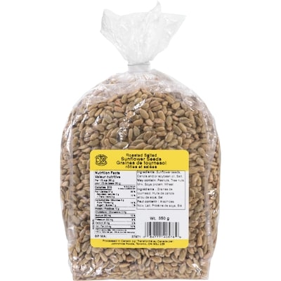 Johnvince Foods Graines de tournesol rôties et salées 350 g, 0,86 $/100g